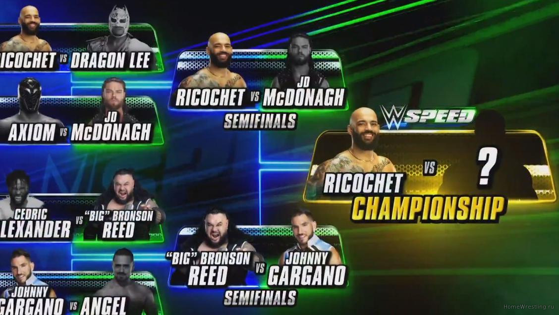 Рикошет выходит в финал турнира WWE Speed Championship, полуфинальный матч назначен на 01.05.2024