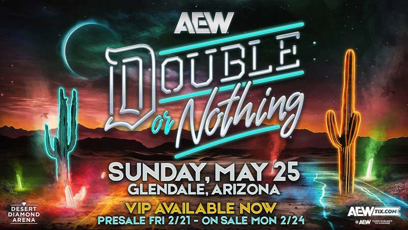 Анонс AEW Double or Nothing 2025; Обсуждаемые матчи на Wrestlemania 41