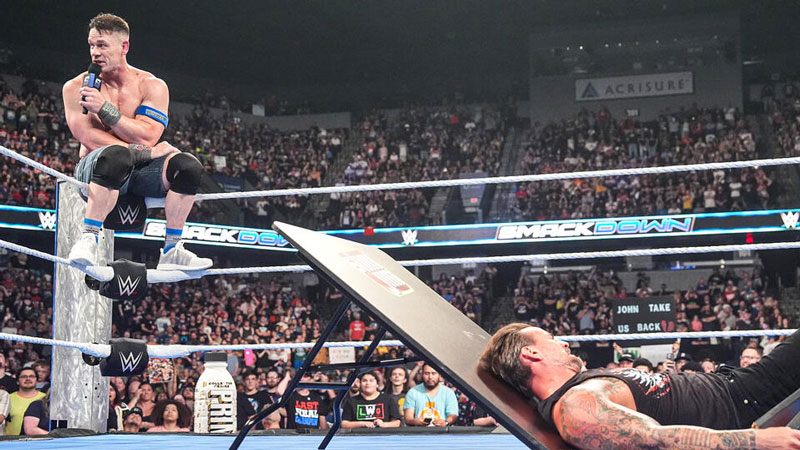 Ответная пайпбомба от Джона Сины в адрес СМ Панка на SmackDown