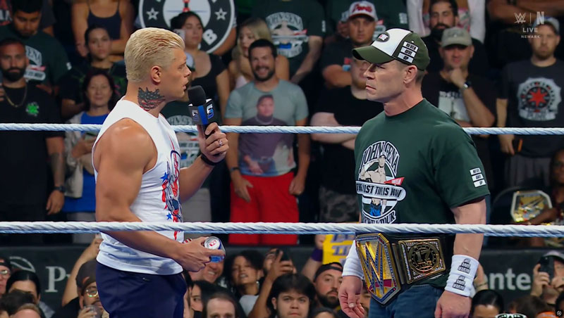 Джон Сина вернулся перед SummerSlam: последние слова и пиво с Коди