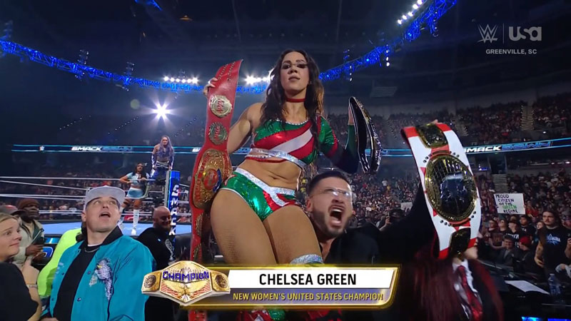 Челси Грин стала первой в истории двухкратной чемпионкой США среди женщин WWE