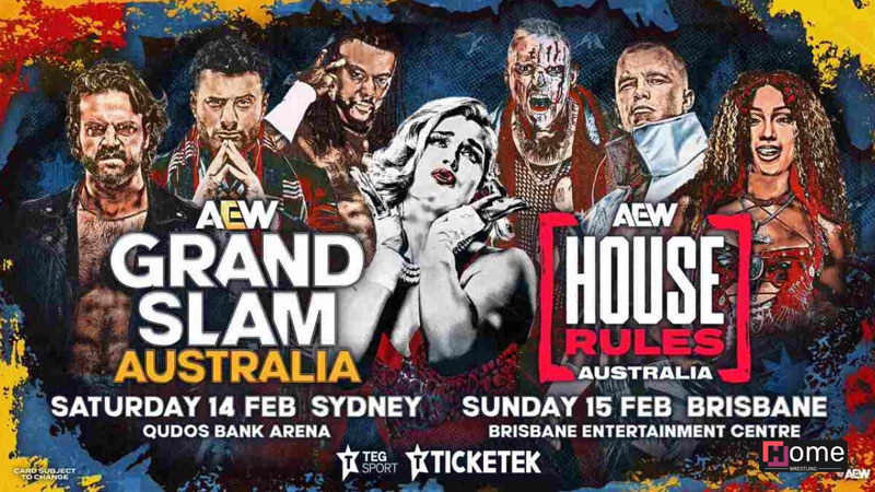 AEW объявили детали трансляции Grand Slam Australia 2026