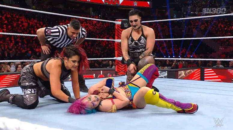 Rhea Ripley vs. Bayley vs. Asuka in a Triple Threat Number One Contend