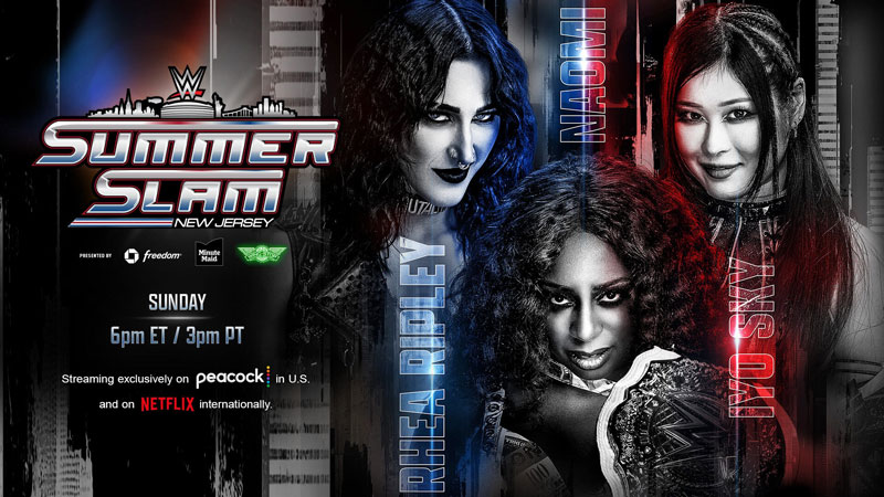 Наоми (ч) vs Рея Рипли vs ИЙО Скай - SummerSlam 2025