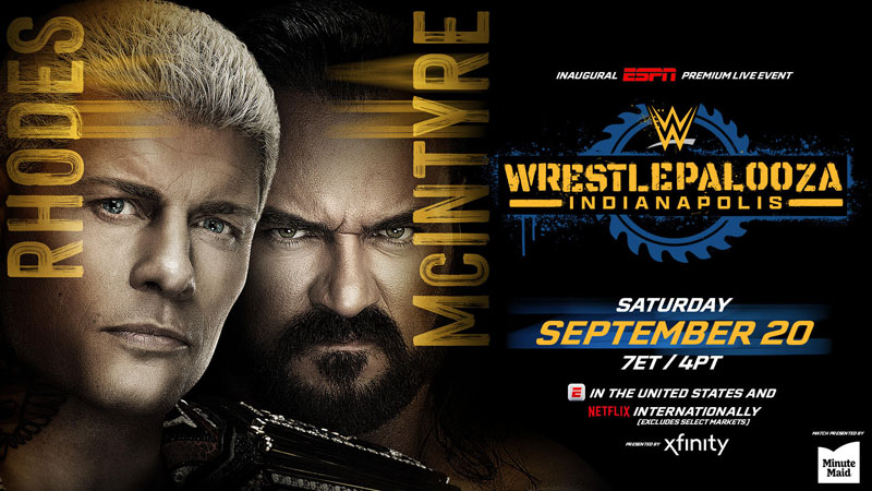 Коди Роудс против Дрю Макинтайра - WWE Wrestlepalooza 2025