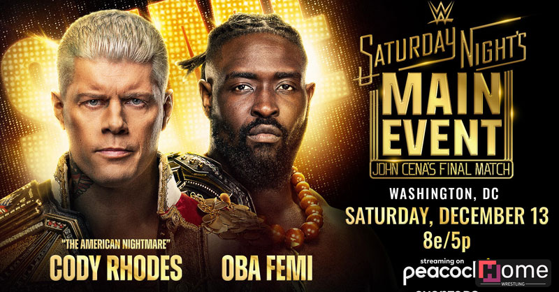 Коди Роудс vs. Оба Феми - WWE SNME 13.12.2025